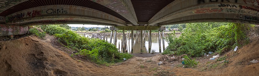 Under the Young St Bridge, Aberdeen WA