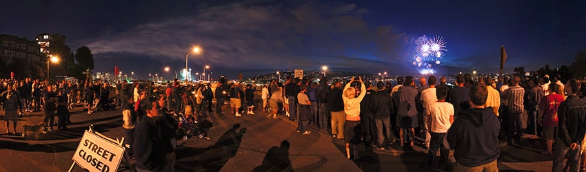 4th of July Fireworks, Lakeview Blvd & Belmont Ave, Capitol Hill, Seattle WA