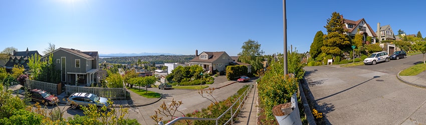 9th Ave W & W Blaine St, West Queen Anne, Seattle WA