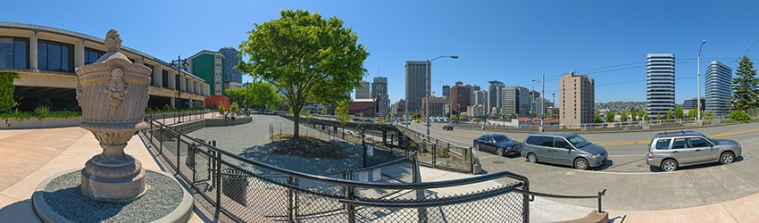 Plymouth Pillars Dog Park, Capitol Hill, Seattle WA