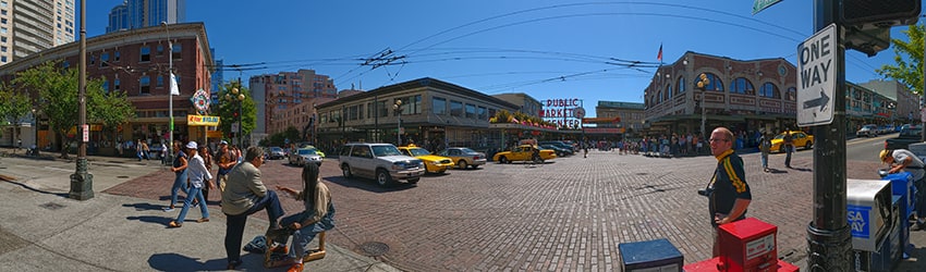 1st Ave & Pike St, Pike Place Market, Seattle WA
