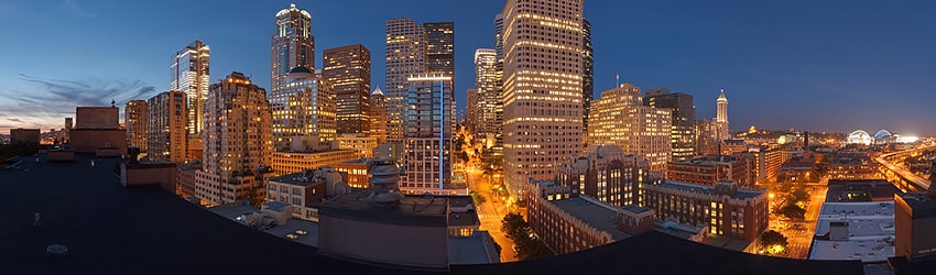 Rooftop View, Downtown Seattle WA