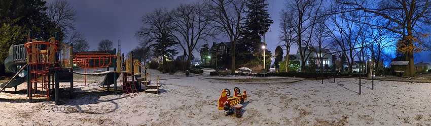 Roanoke Park, Winter Night 2007, Seattle WA