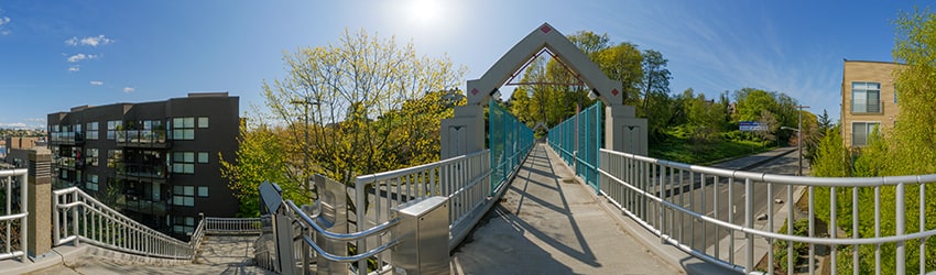Aurora Avenue (I-99) Pedestrian Bridge, Westlake, Seattle WA