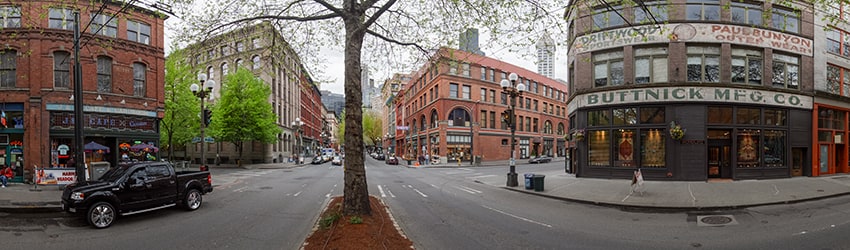 1st Ave S & S Main St, Pioneer Square, Seattle WA