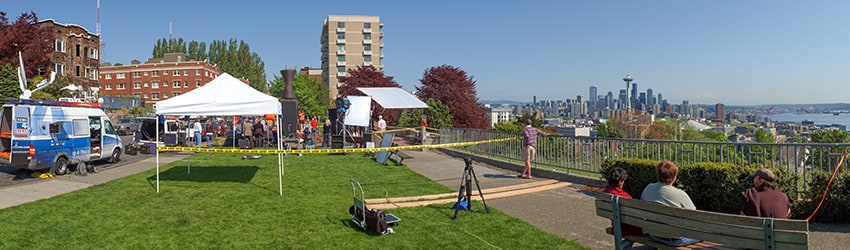 ABC News Broadcast from Kerry Park, May 2007, Seattle WA