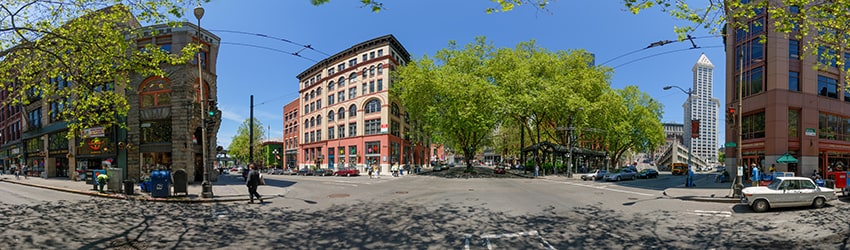 1st Ave & Yesler Way, Pioneer Square, Seattle WA