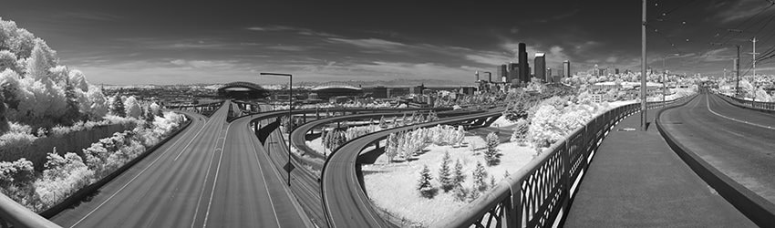 Infrared View from Jose P Rizal Bridge, Seattle WA