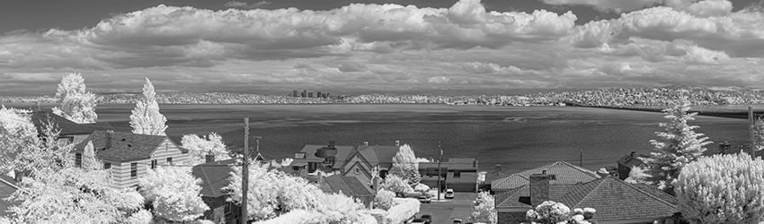 Lake Washington Blvd S & S Norman St (Infrared), Leschi, Seattle WA