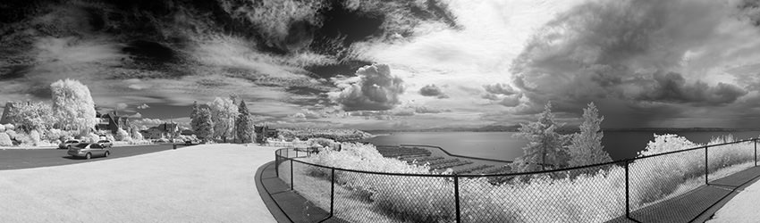 Infrared View from Sunset Hill Park, Seattle WA