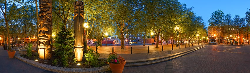 Occidental Park, Pioneer Square, Seattle WA