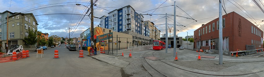 Harrison St Trolley Barn, South Lake Union, Seattle WA