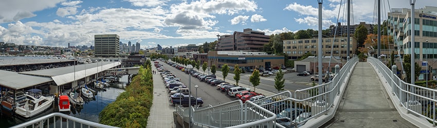 Westlake Ave Pedestrian Bridge, Westlake, Seattle WA