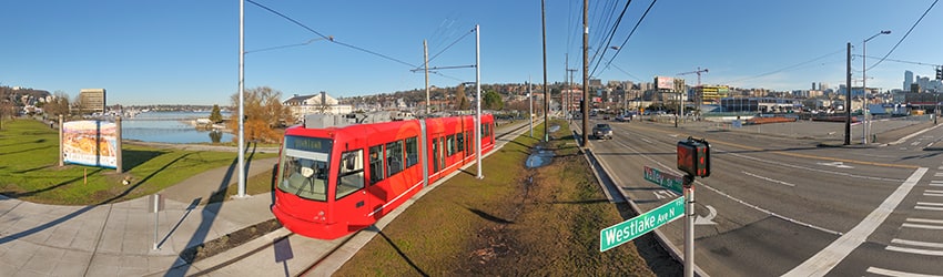 Westlake Ave N & Valley St, South Lake Union, Seattle WA