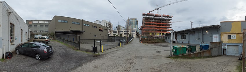 Alley, Westlake Ave, N of John St, South Lake Union, Seattle WA