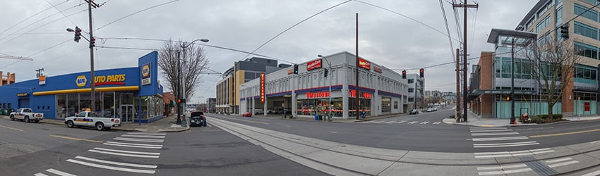 Harrison St & Westlake Ave N, South Lake Union, Seattle WA