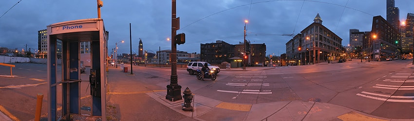 Public Phone Booth, Pioneer Square, Seattle WA
