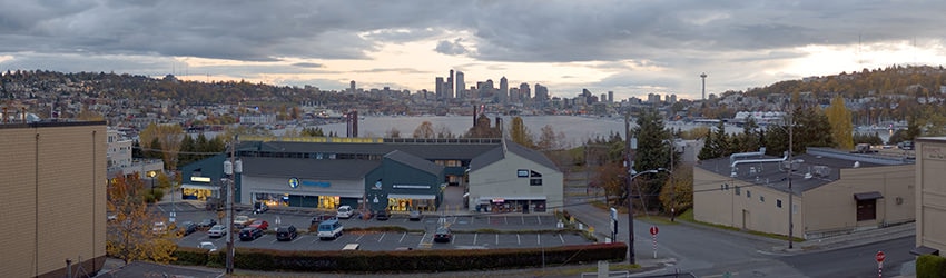 Rooftop View of Seattle from Wallingford