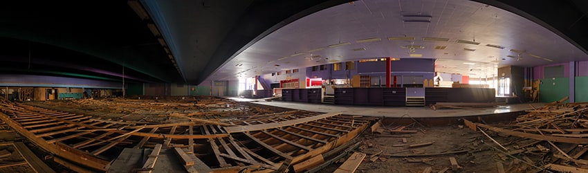 Remains of Sunset Bowl, Ballard, Seattle WA
