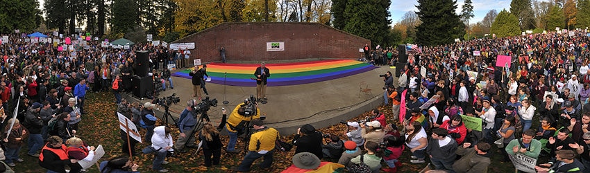 Seattle Mayor Greg Nickels Addressing 2008 Prop 8 Rally
