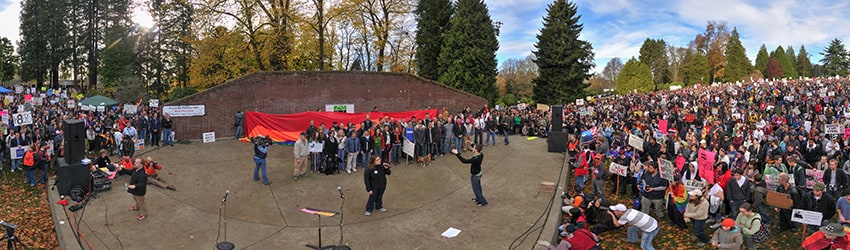 Prop 8 Rally, Volunteer Park, Capitol Hill, Seattle WA