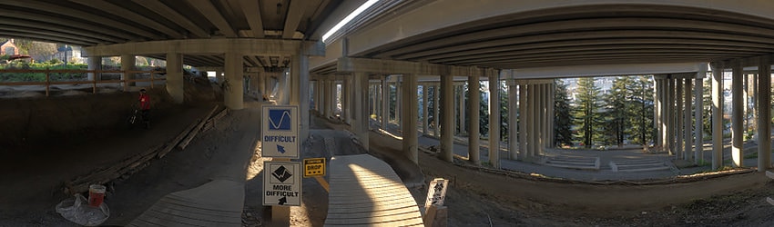 I-5 Colonnade Bike Park, Seattle WA