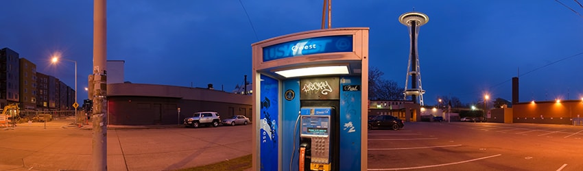 Public Phone Booth, Taylor & John St, Seattle WA