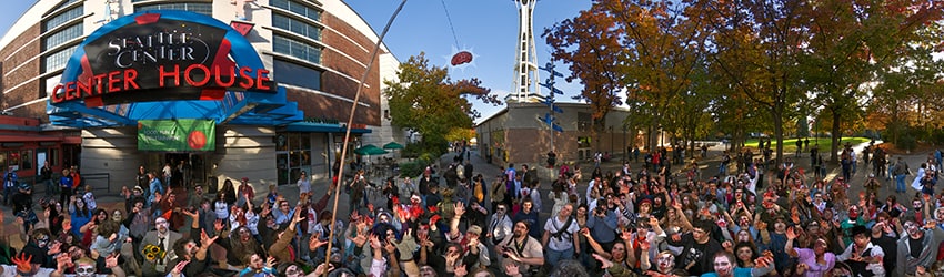 Zombie Walk, Seattle Center, Seattle WA
