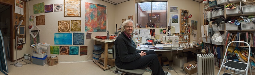 Artist Deborah K. Gregory in her Studio, Seattle WA