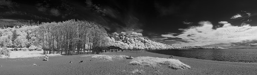 Golden Gardens Park, Infrared, Seattle WA