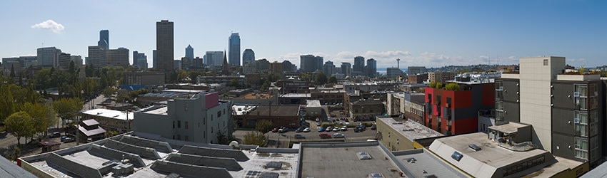 Rooftop View, Capitol Hill, Seattle WA