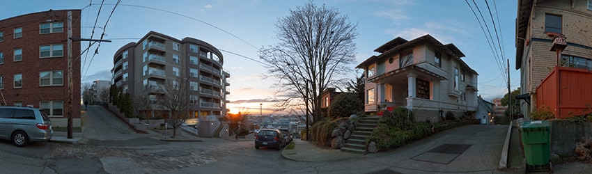 Sunset, Bellevue & Mercer, Seattle WA