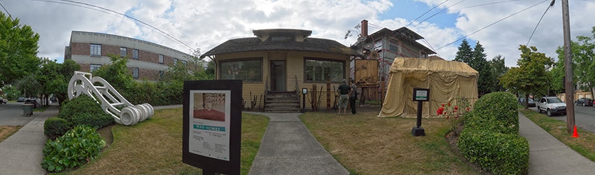 Mad Homes Art Installation, Capitol Hill, Seattle WA
