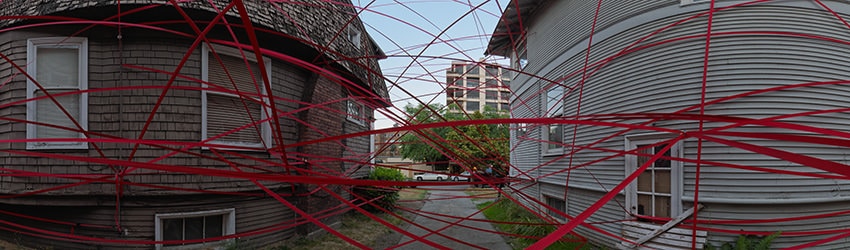 Mad Homes Art Installation, Capitol Hill, Seattle WA