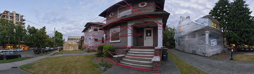 Mad Homes Art Installation, Capitol Hill, Seattle WA