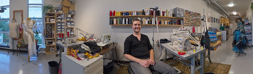 Designer Danial Hellman in his Studio, Seattle WA