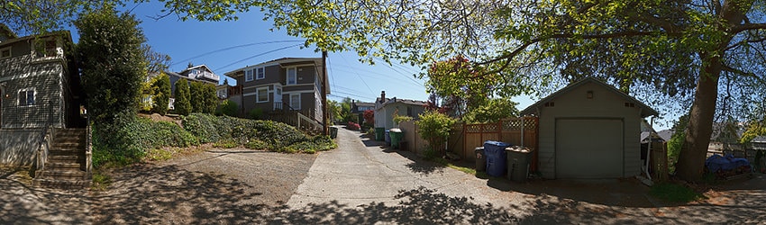 Alley, Queen Anne, Seattle WA