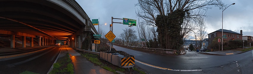 Lakeview Blvd, I-5 Underpass & Entrance, Seattle WA