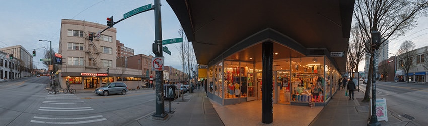The Ave at NE 45th Ave & University Way, Seattle WA