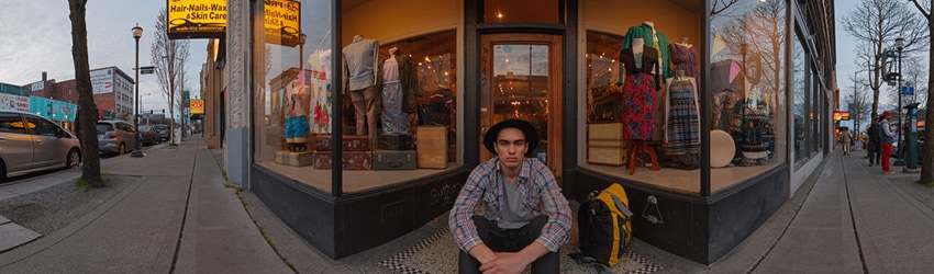 Portrait, The Ave, University District, Seattle WA