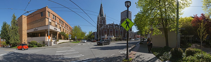 Corner of Harvard Ave, E Union & Seneca St (1 Gigapixel), First Hill, Seattle WA