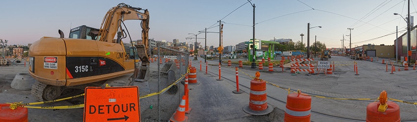 Valley St & Westlake Ave, Mercer Corridor Project, Seattle WA