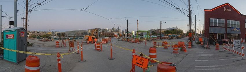 Valley St & Westlake Ave, Mercer Corridor Project, Seattle WA