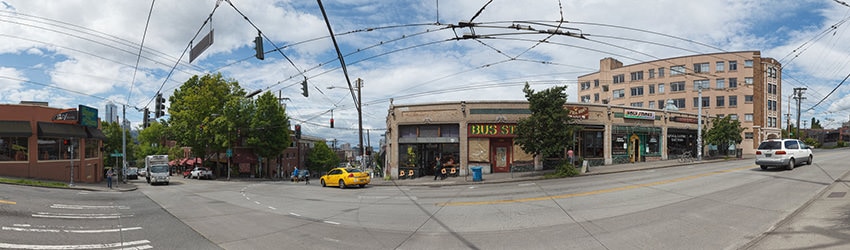 Corner of Denny & Olive (360-Megapixel), Capitol Hill, Seattle WA
