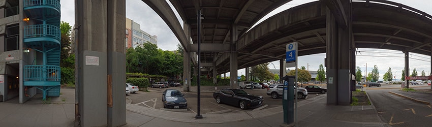 Under the Alaskan Way Viaduct (360-Megapixels), Seattle WA