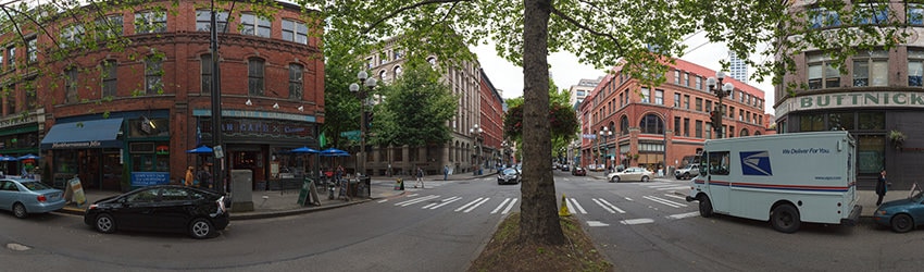 1st Ave & Washington (360-Megapixels), Pioneer Square, Seattle WA