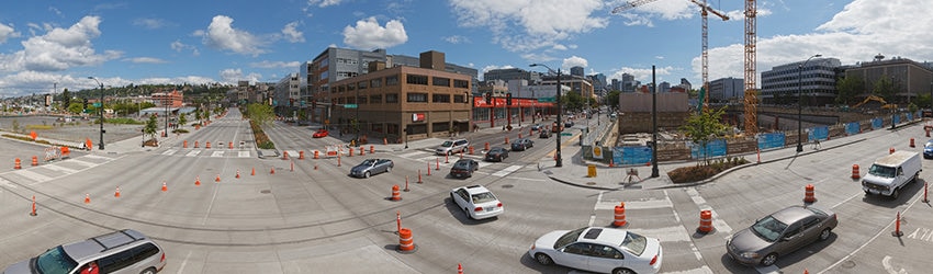 Mercer St & Westlake Ave, South Lake Union, Seattle WA