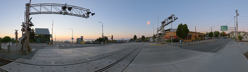 Sunset, Main St & Railroad Ave, Edmonds WA