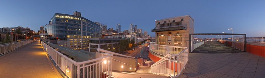Sunset, Bell St Terminal at Pier 66, Seattle WA