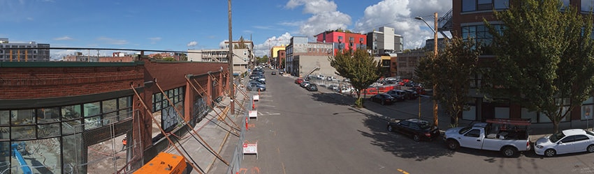 Construction, 11th Ave & Union, Capitol Hill, Seattle WA